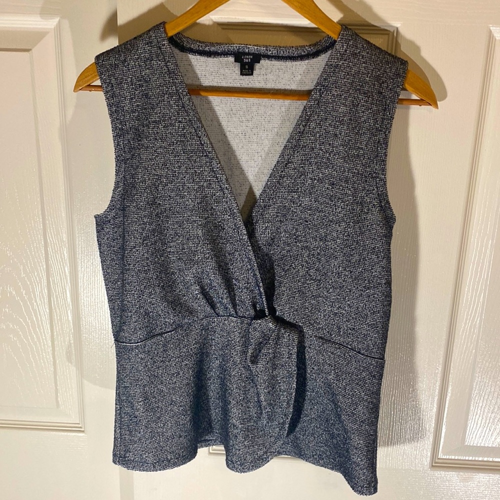 J. Crew 365 Boucle Twist Peplum Top